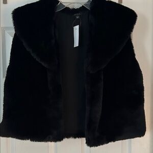 Ann Taylor faux fur vest